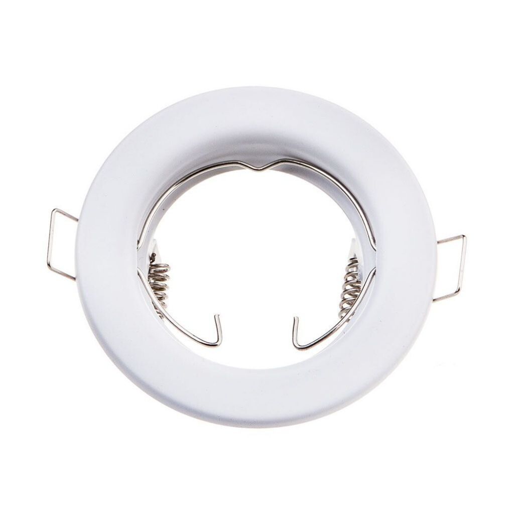 portafaretto da incasso rotondo v-tac vt-778-wh gu10 bianco 2 pezzi
