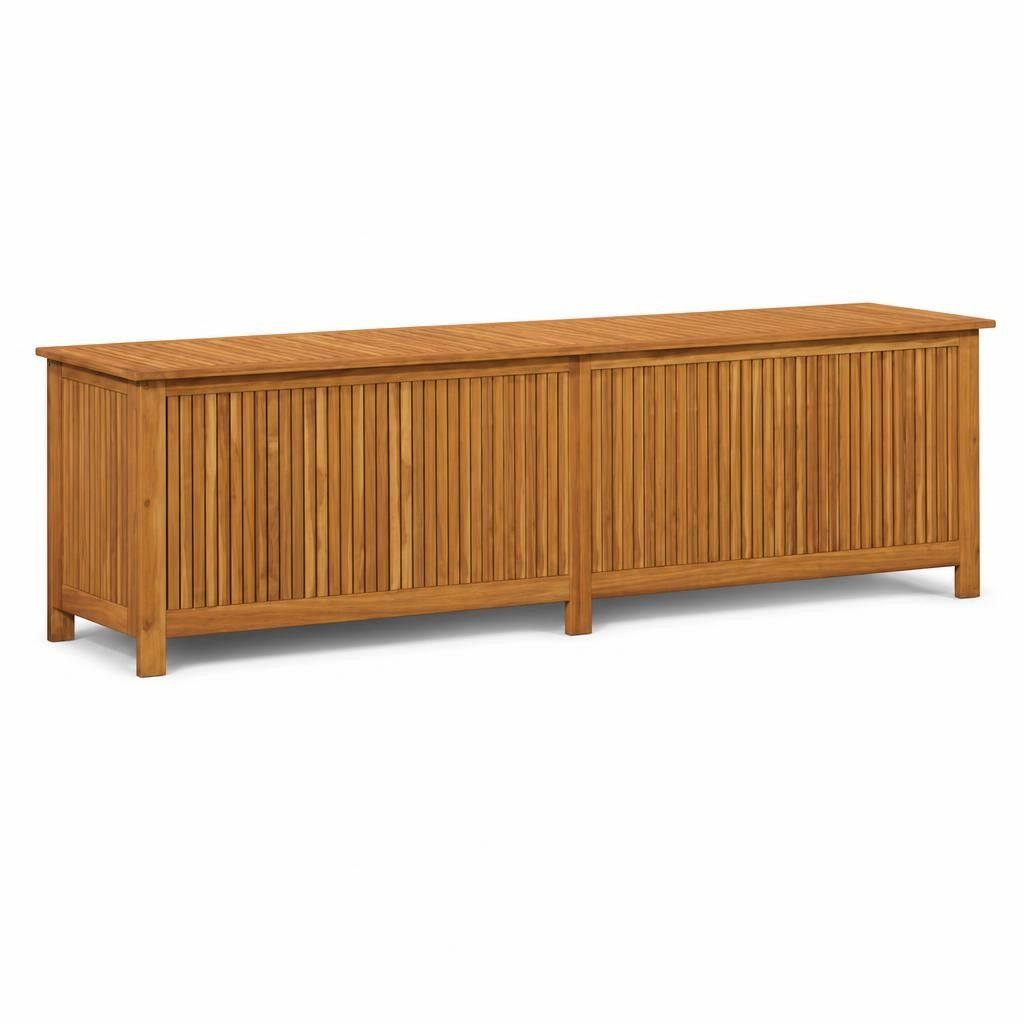 Contenitore da Giardino 200x50x58cm in Legno Massello di Acacia