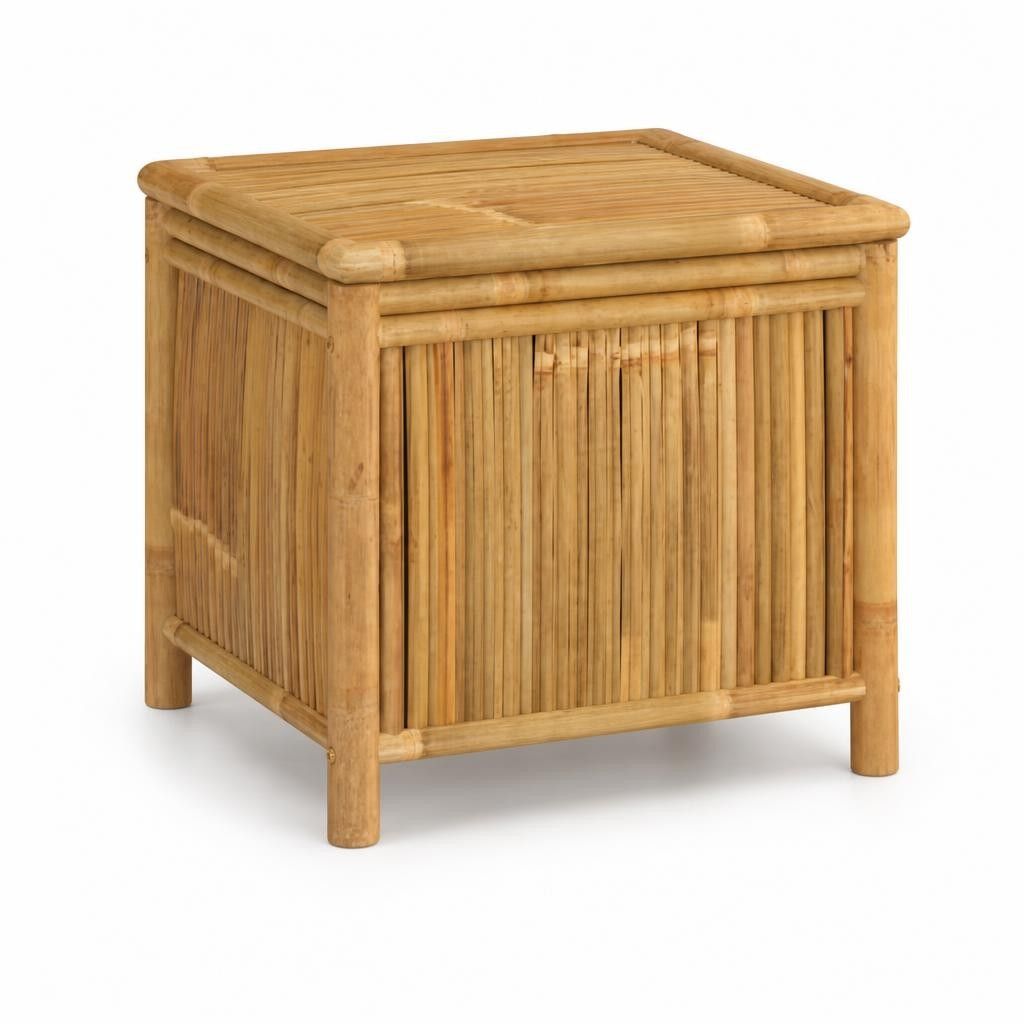 Contenitore Portaoggetti da Giardino 60x52x55 cm in Bambù