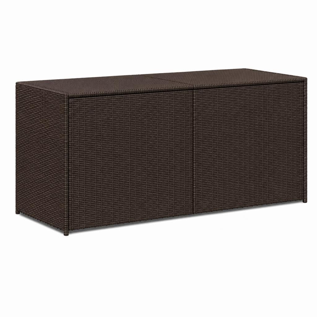 Contenitore da Giardino Marrone 283L in Polyrattan
